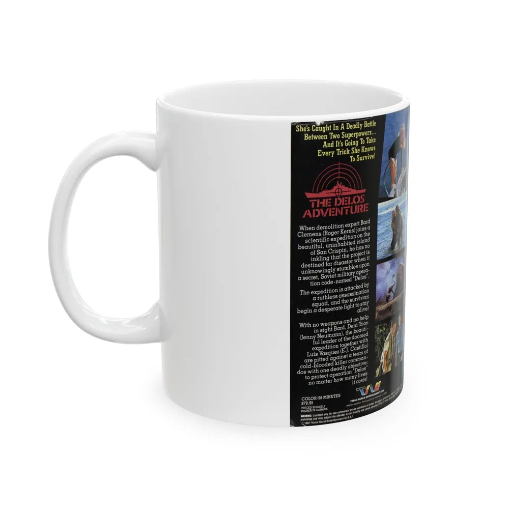 THE DELOS ADVENTURE (VHS COVER) - White Coffee Mug-Go Mug Yourself