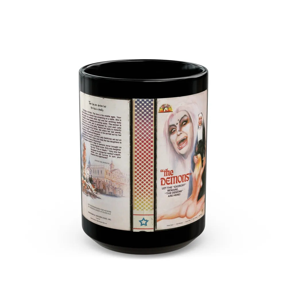 THE DEMONS (VHS COVER) - Black Coffee Mug-15oz-Go Mug Yourself