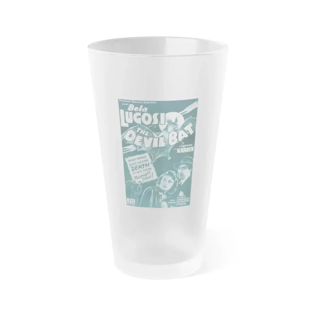 THE DEVIL BAT (2) 1940 Movie Poster - Frosted Pint Glass 16oz 16oz Frosted - Go Mug Yourself