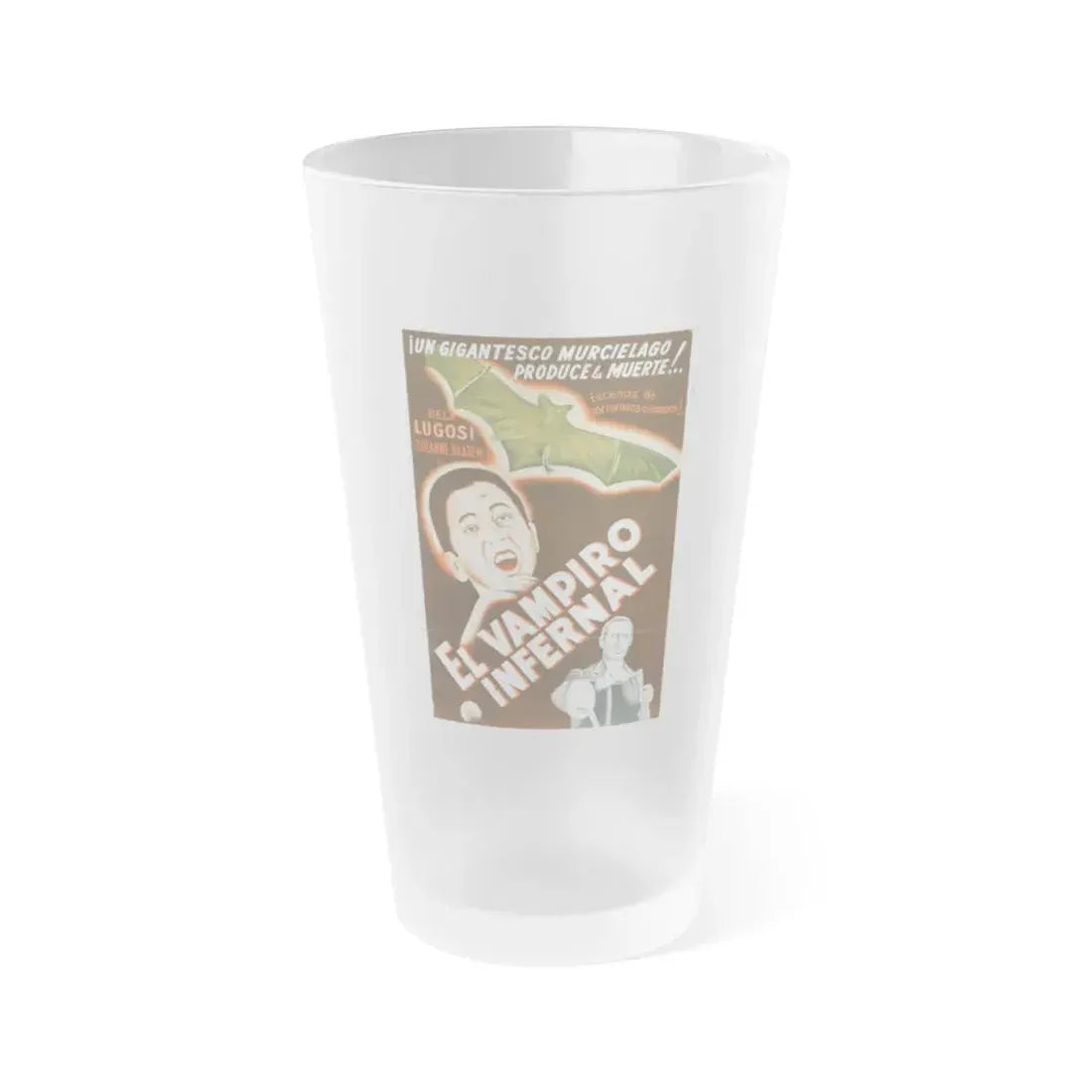 THE DEVIL BAT (SPANISH) 1940 Movie Poster - Frosted Pint Glass 16oz 16oz Frosted - Go Mug Yourself