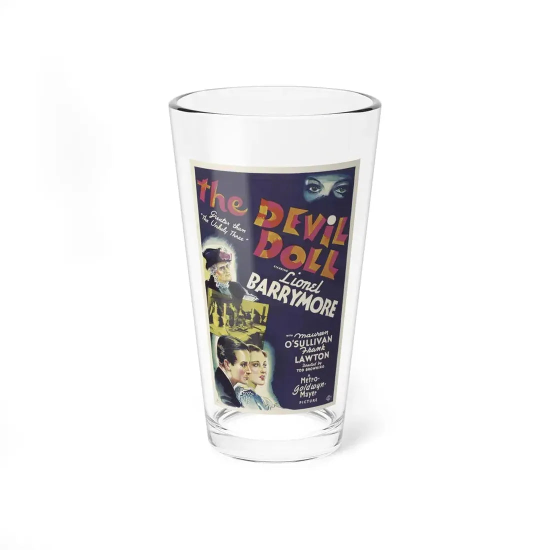 THE DEVIL DOLL 1936 Movie Poster - Pint Glass 16oz 16oz - Go Mug Yourself