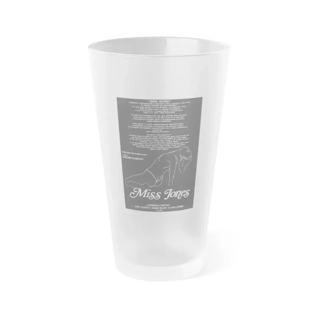 THE DEVIL IN MISS JONES 1973 Movie Poster - Frosted Pint Glass 16oz 16oz Frosted - Go Mug Yourself