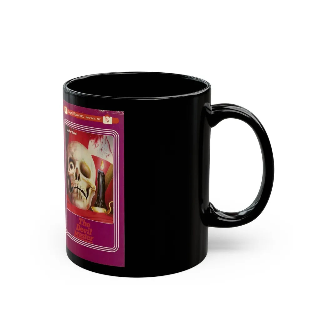 THE DEVIL MASTER (VHS COVER) - Black Coffee Mug-Go Mug Yourself