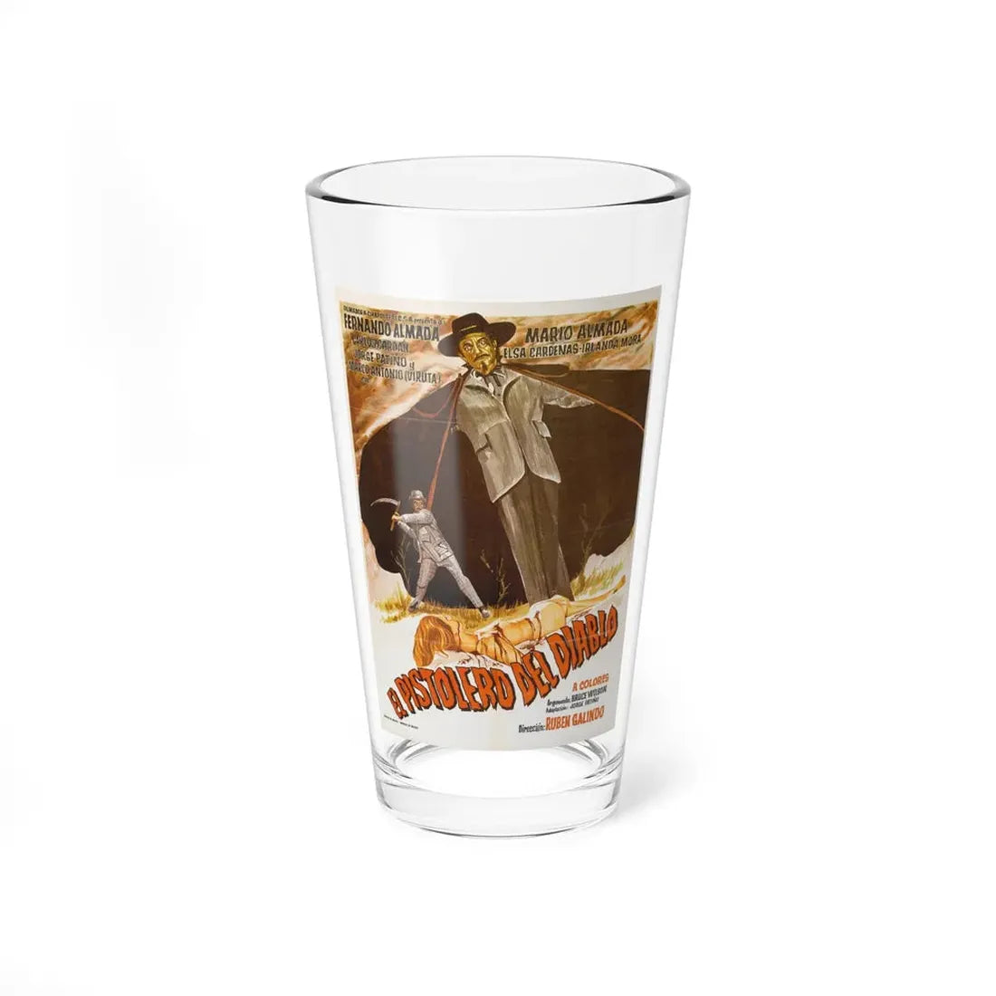 THE DEVIL'S GUNMAN 1974 Movie Poster - Pint Glass 16oz 16oz - Go Mug Yourself