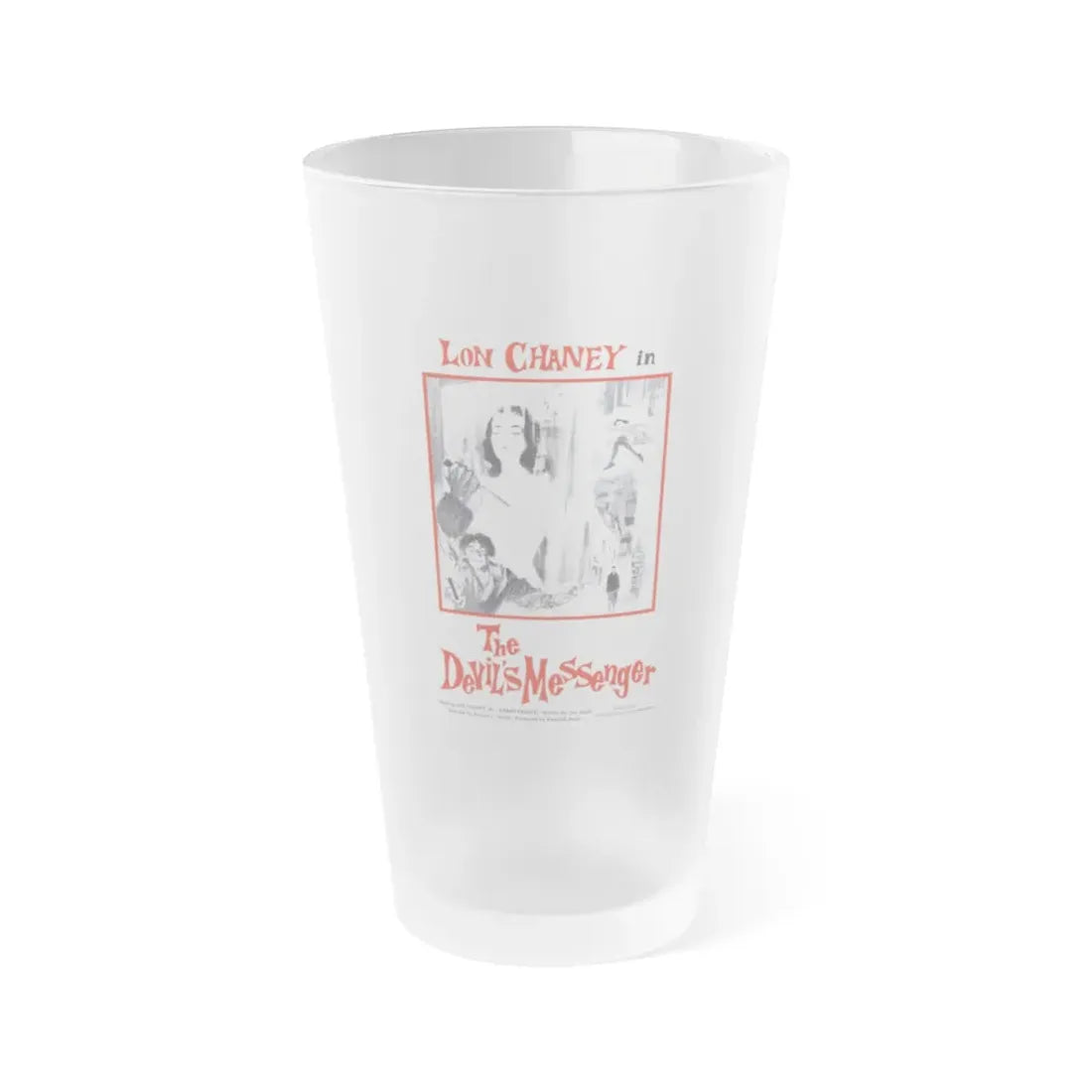 THE DEVIL'S MESSENGER 1961 Movie Poster - Frosted Pint Glass 16oz 16oz Frosted - Go Mug Yourself