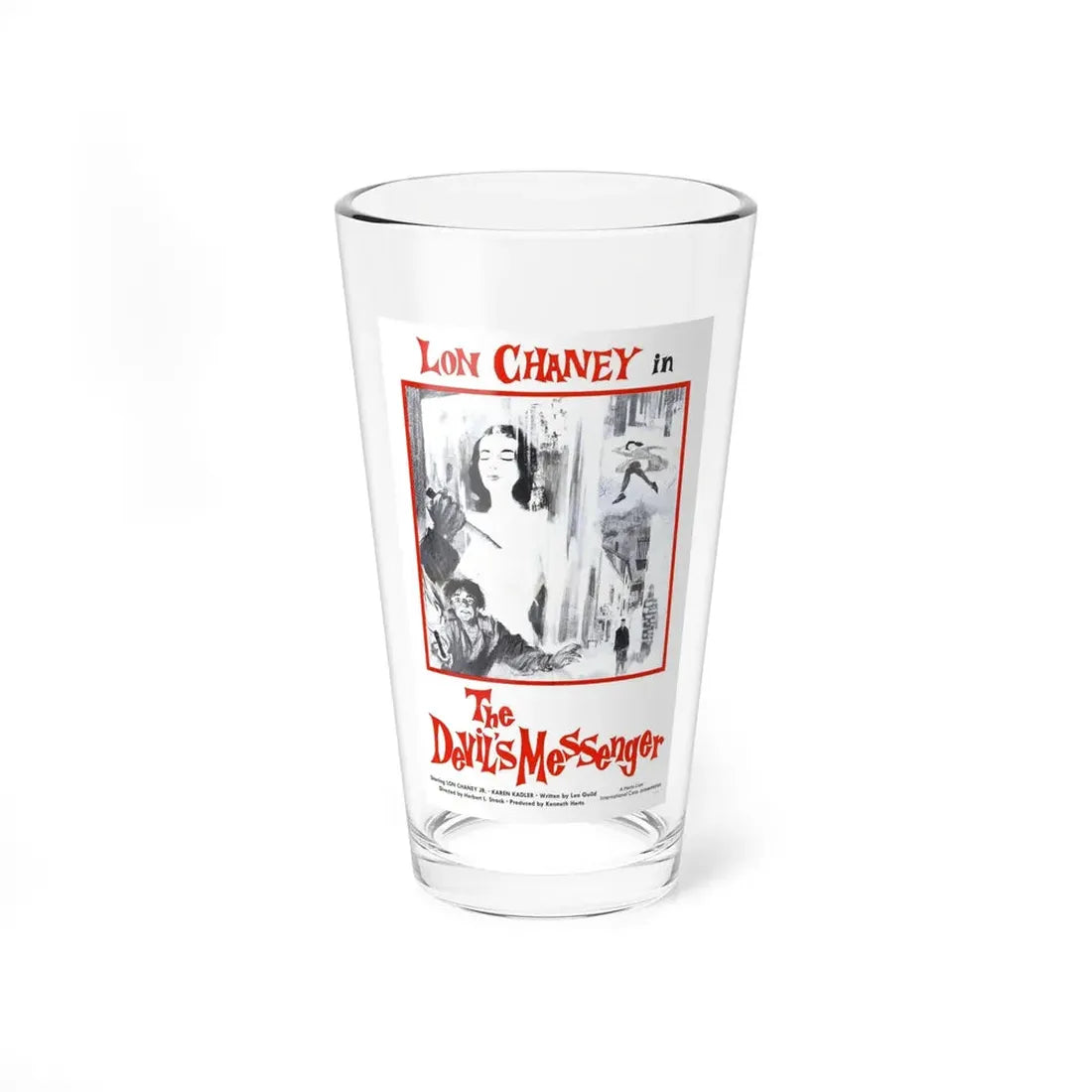 THE DEVIL'S MESSENGER 1961 Movie Poster - Pint Glass 16oz 16oz - Go Mug Yourself