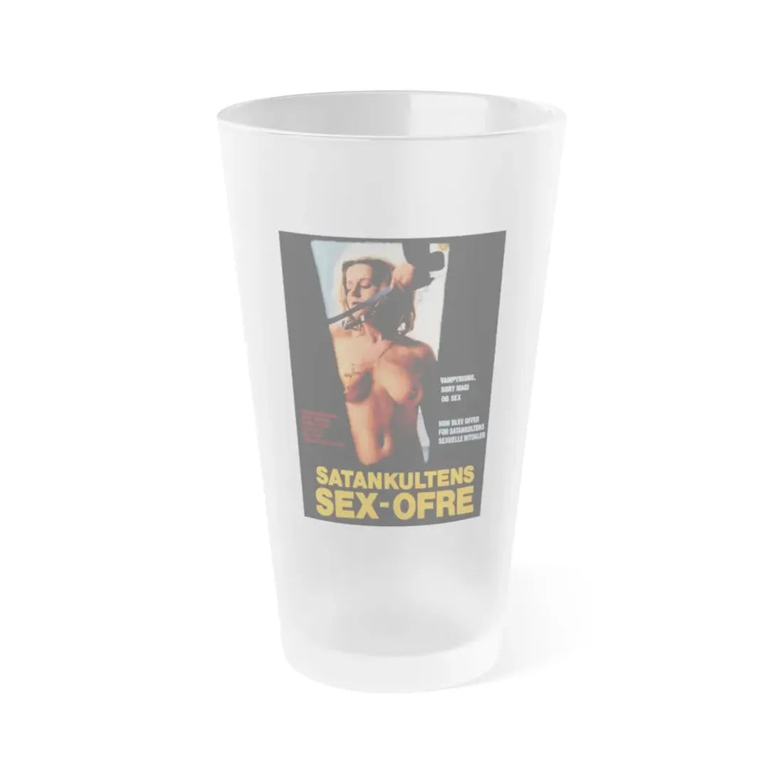 THE DEVIL'S PLAYTHING (DANISH) 1973 Movie Poster - Frosted Pint Glass 16oz 16oz Frosted - Go Mug Yourself