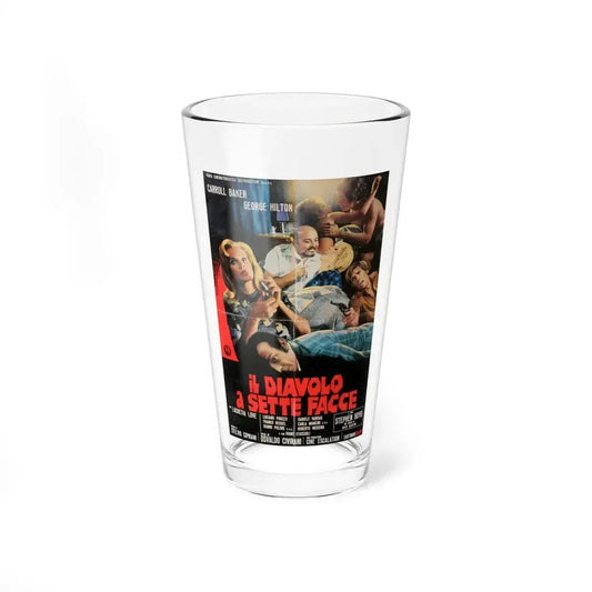 THE DEVIL WITH SEVEN FACES (2) 1971 Movie Poster - Pint Glass 16oz 16oz - Go Mug Yourself
