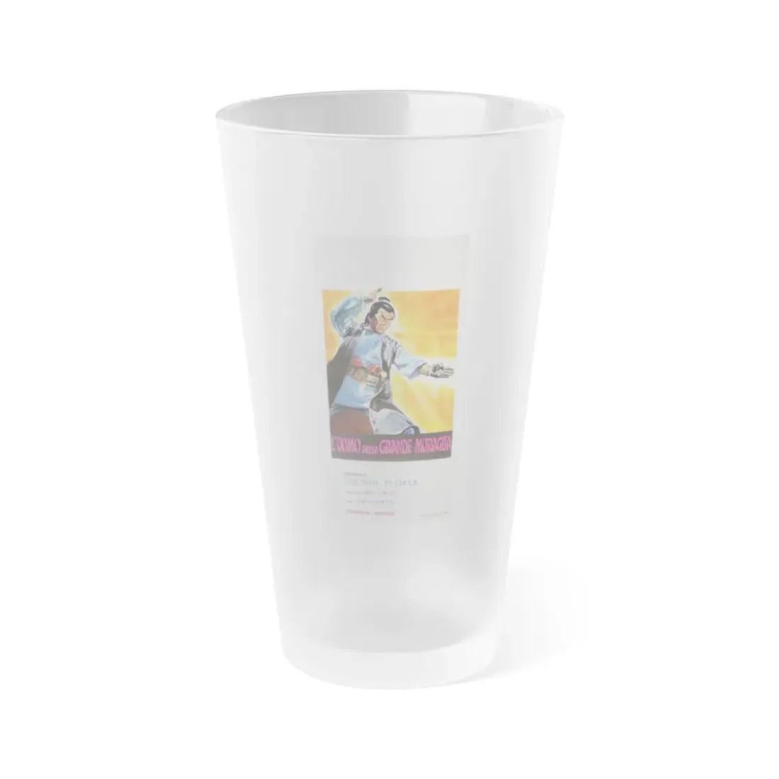 THE DEVILISH KILLER 1971 Movie Poster - Frosted Pint Glass 16oz 16oz Frosted - Go Mug Yourself