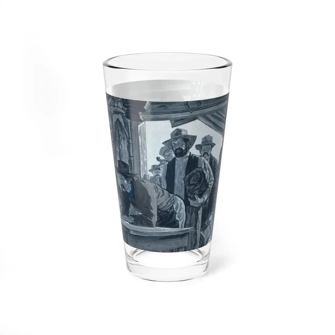 The Dictator of Skagway, Cavalier magazine, February 1957 (Magazine Illustration) Pint Glass 16oz - Go Mug Yourself