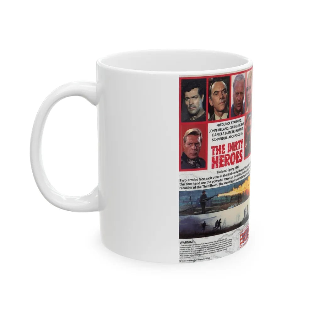 THE DIRTY HEROES (VHS COVER) - White Coffee Mug-Go Mug Yourself