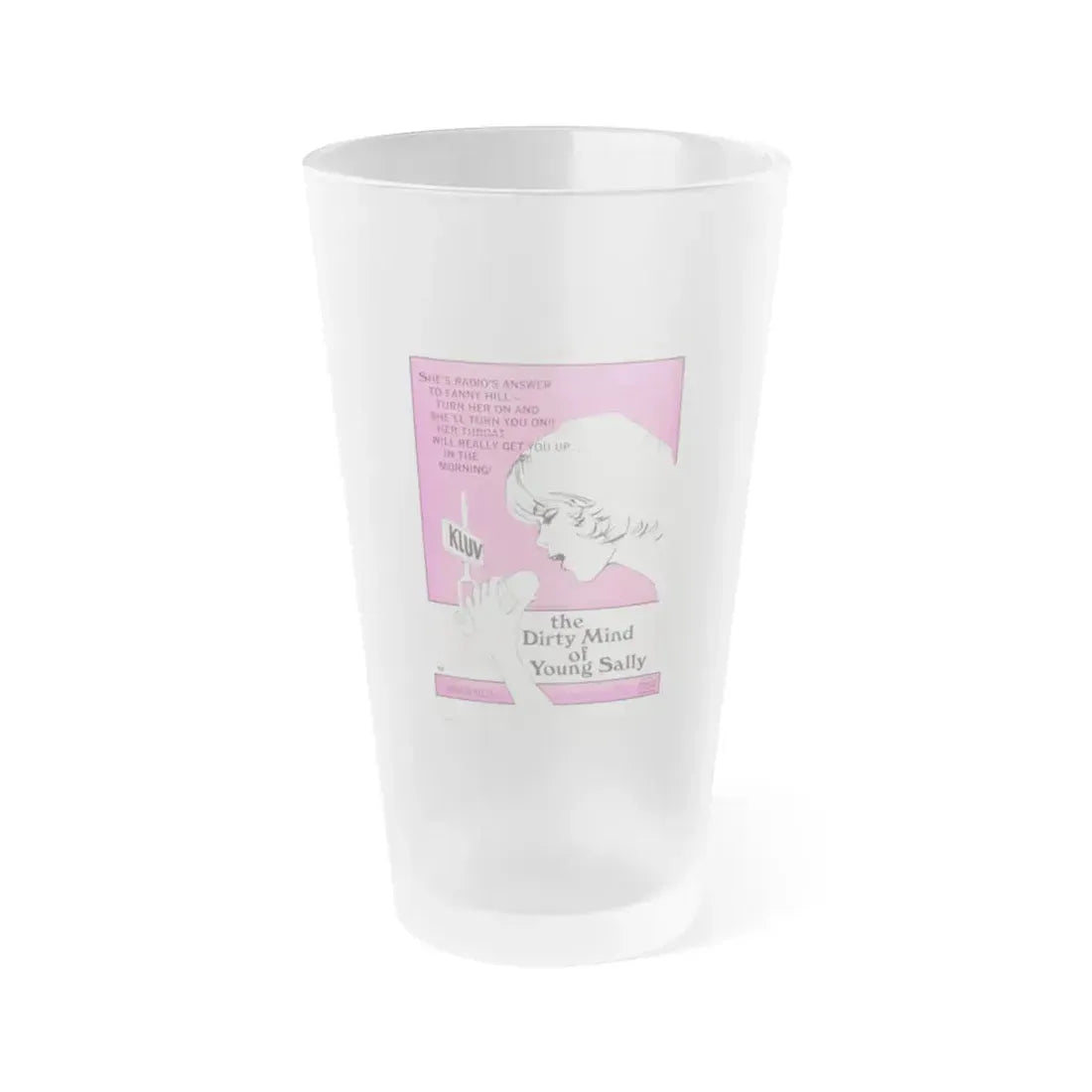 THE DIRTY MIND OF YOUNG SALLY 1973 Movie Poster - Frosted Pint Glass 16oz 16oz Frosted - Go Mug Yourself