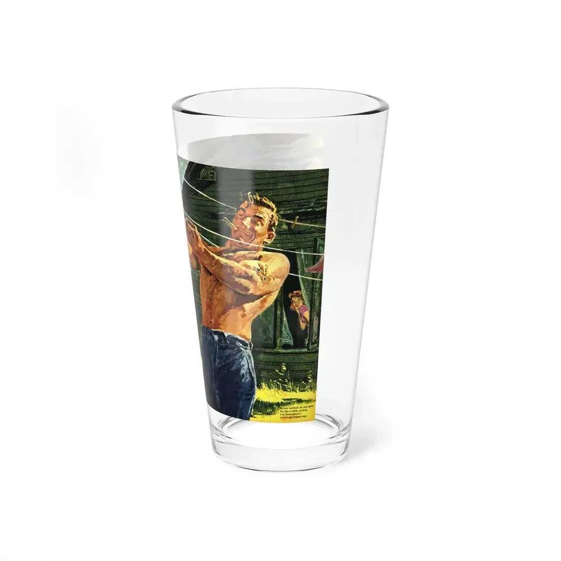 The Disrupting Influence by Jean Muir, 1955 (Magazine Illustration) Pint Glass 16oz - Go Mug Yourself