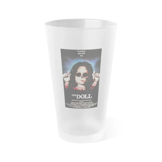 THE DOLL (DOLLS) 1986 Movie Poster - Frosted Pint Glass 16oz 16oz Frosted - Go Mug Yourself