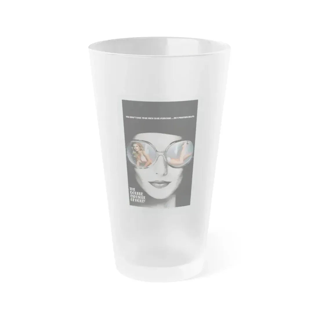 THE DOUBLE EXPOSURE OF HOLLY 1976 Movie Poster - Frosted Pint Glass 16oz 16oz Frosted - Go Mug Yourself