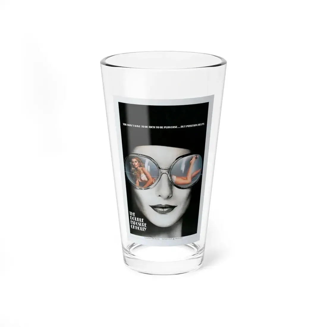 THE DOUBLE EXPOSURE OF HOLLY 1976 Movie Poster - Pint Glass 16oz 16oz - Go Mug Yourself