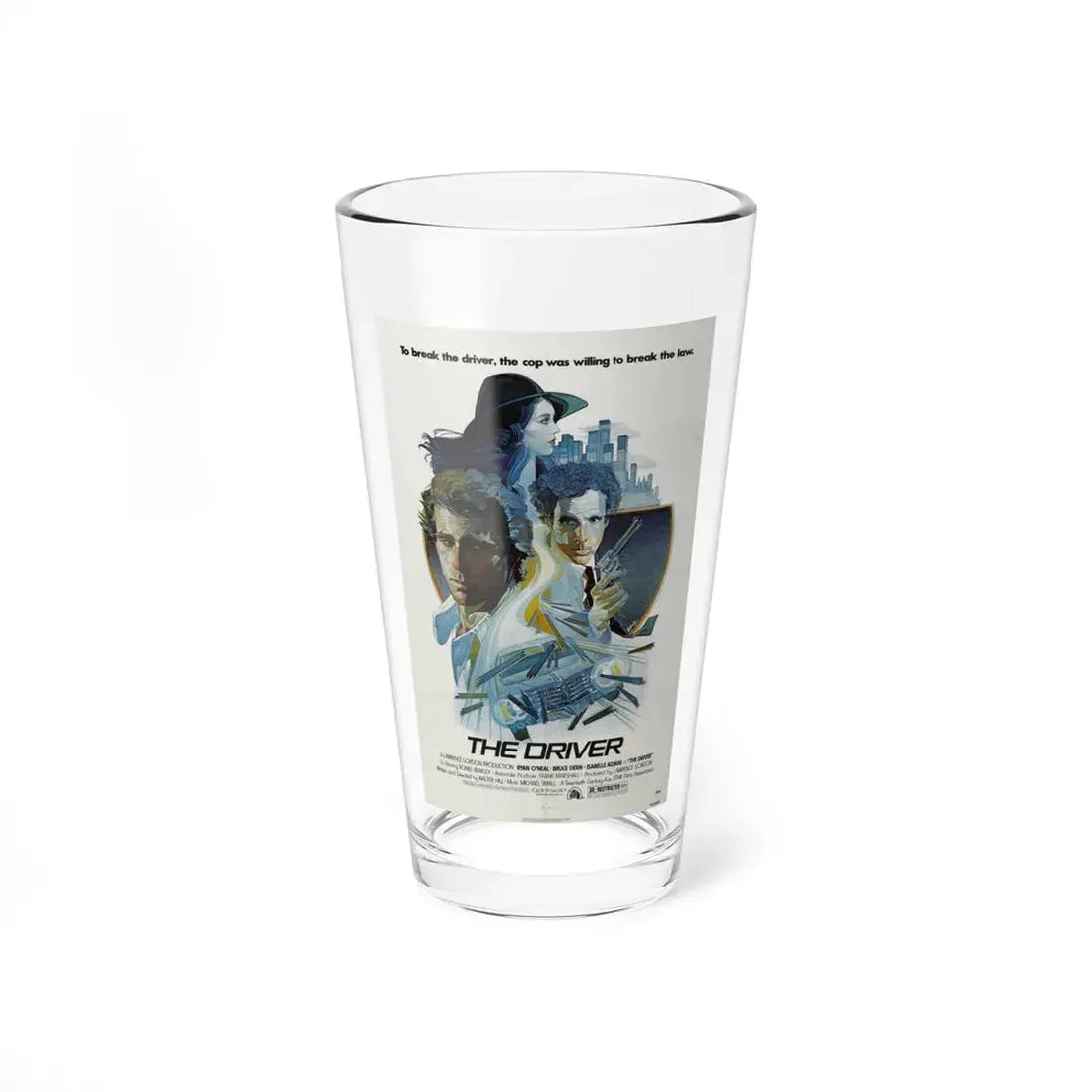 THE DRIVER 1978 Movie Poster - Pint Glass 16oz 16oz - Go Mug Yourself