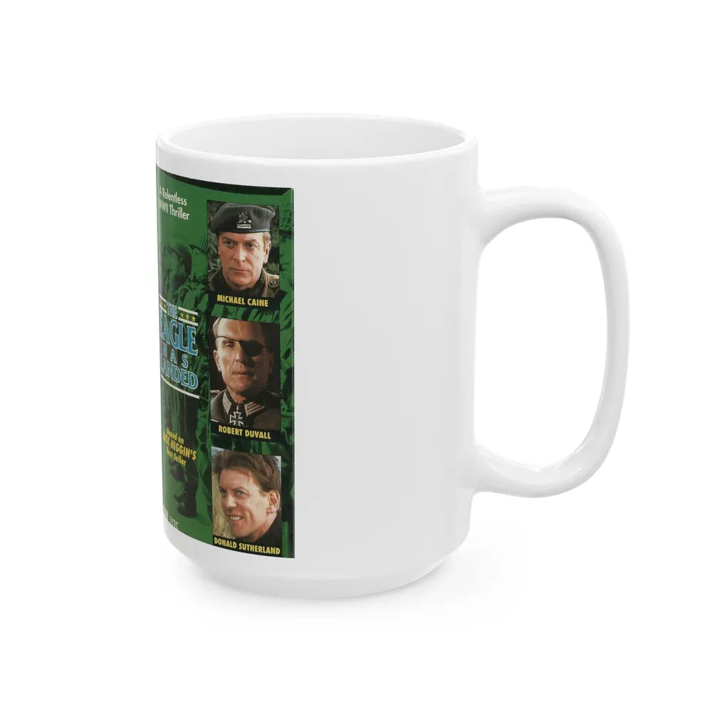 THE EAGLE HAS LANDED (VHS COVER) - White Coffee Mug-Go Mug Yourself