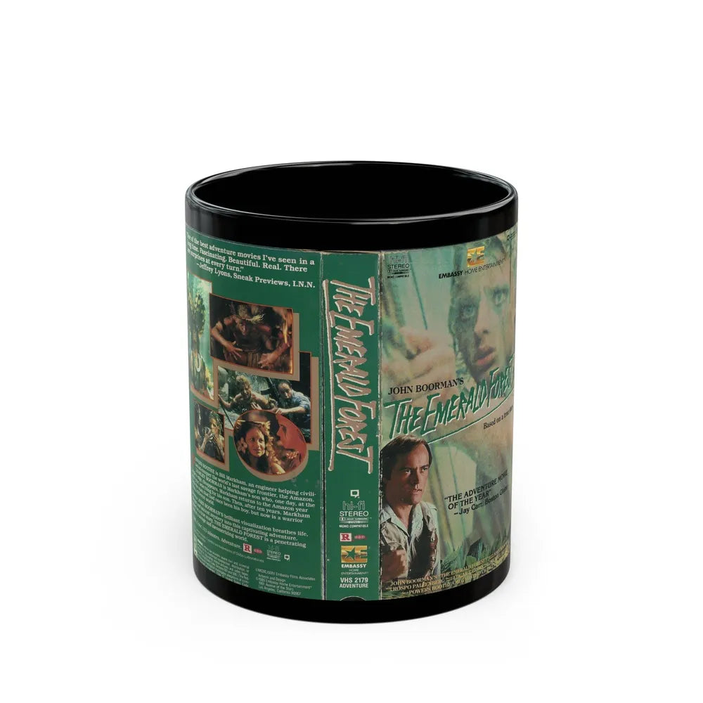 THE EMERALD FOREST (VHS COVER) - Black Coffee Mug-11oz-Go Mug Yourself