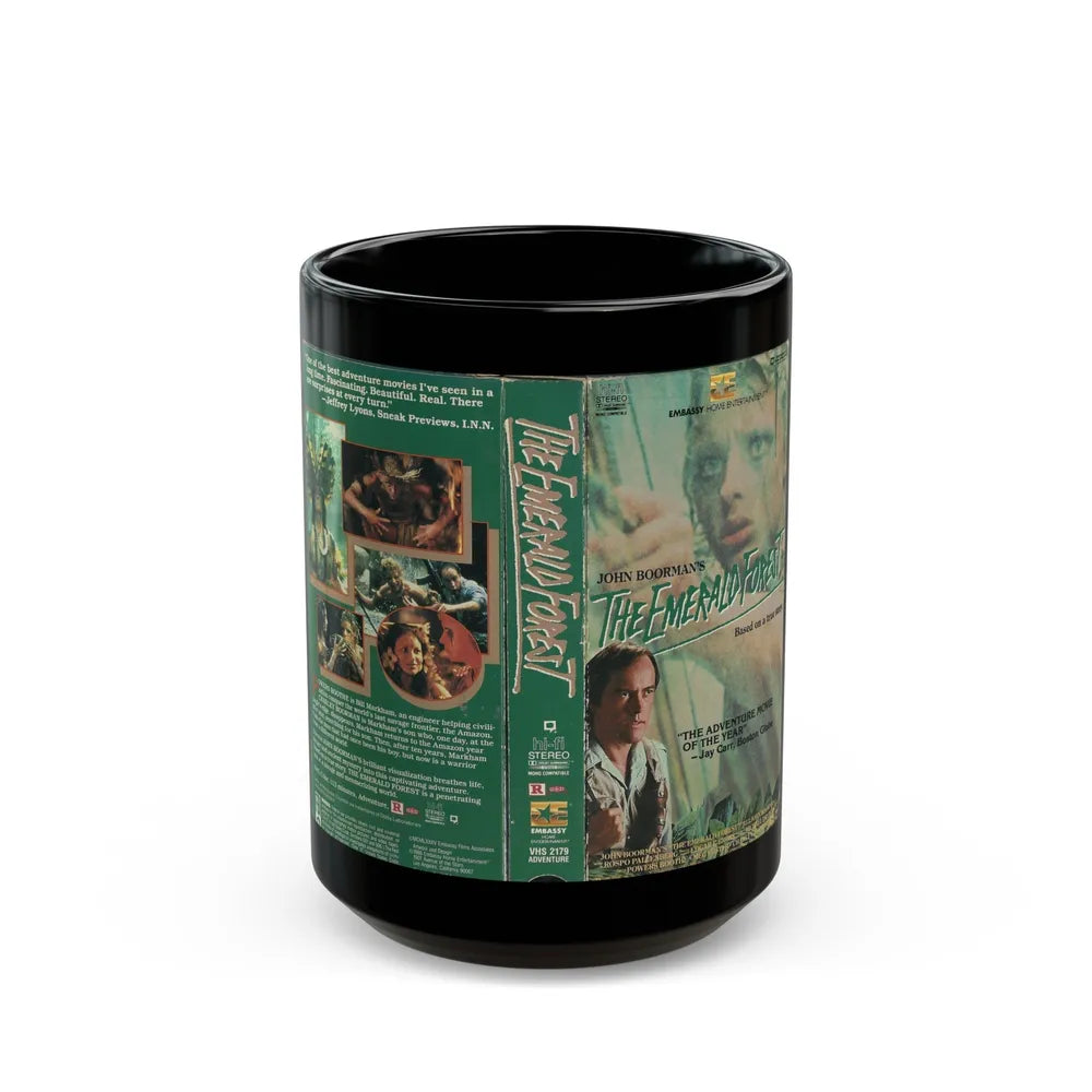 THE EMERALD FOREST (VHS COVER) - Black Coffee Mug-15oz-Go Mug Yourself