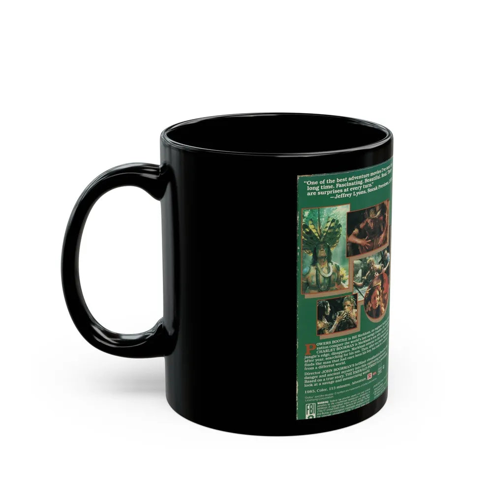 THE EMERALD FOREST (VHS COVER) - Black Coffee Mug-Go Mug Yourself