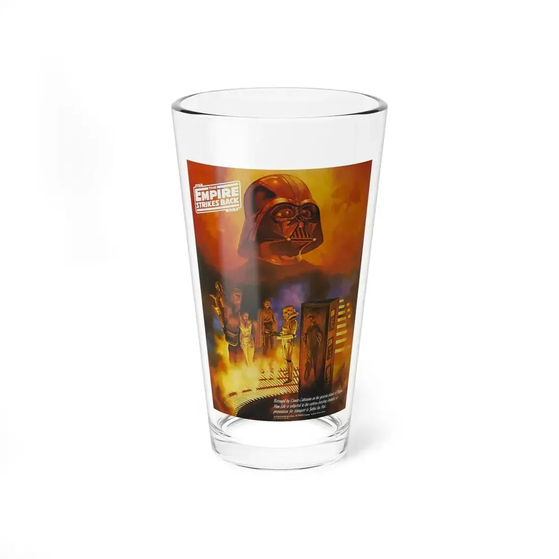 THE EMPIRE STRIKES BACK (COCA COLA ADVANCE 1) 1980 Movie Poster - Pint Glass 16oz 16oz - Go Mug Yourself