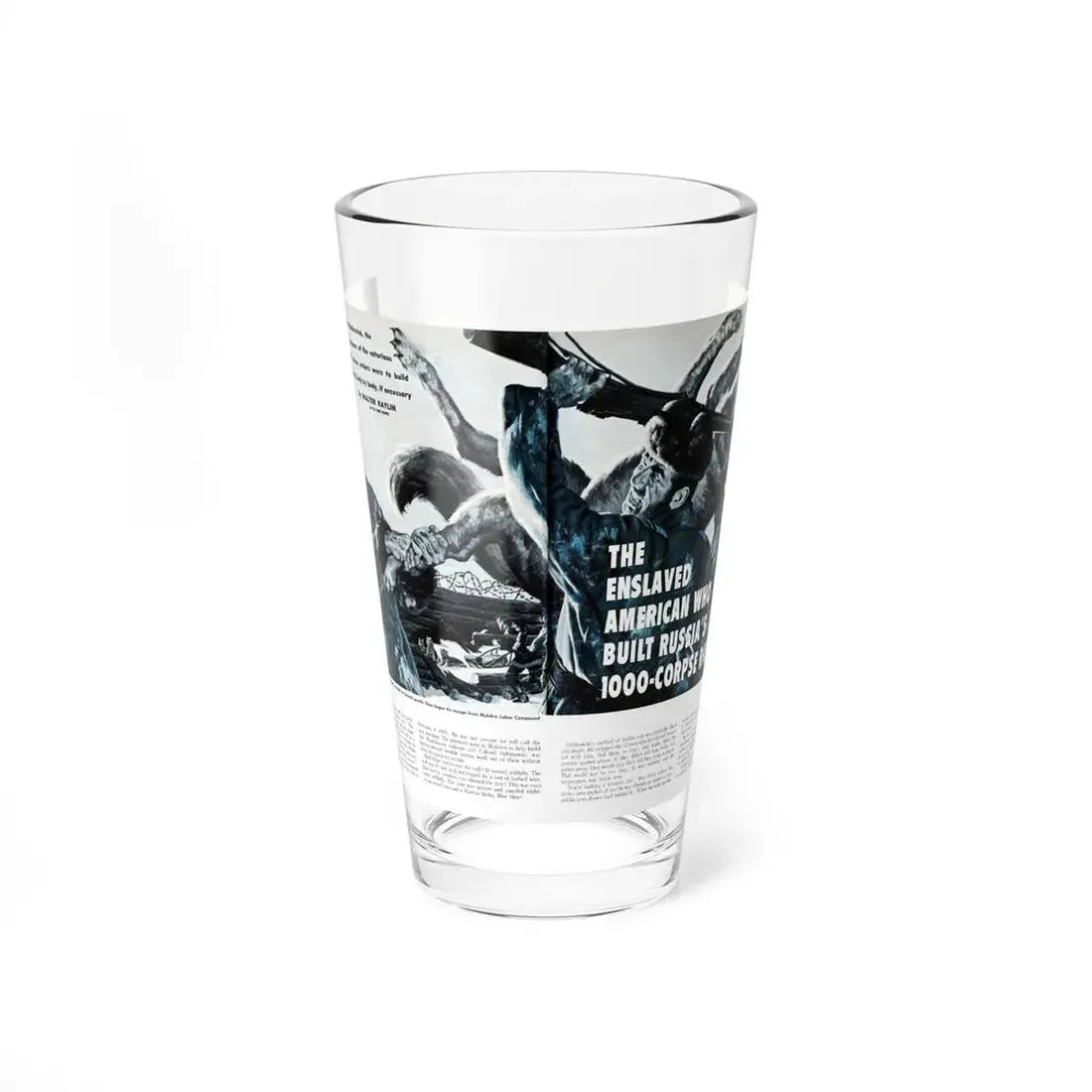 The Enslaved American Who Built Russia's, Male, January 1961 (Magazine Illustration) Pint Glass 16oz 16oz - Go Mug Yourself