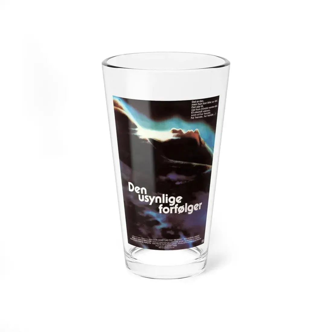 THE ENTITY (DANISH) 1982 Movie Poster - Pint Glass 16oz 16oz - Go Mug Yourself