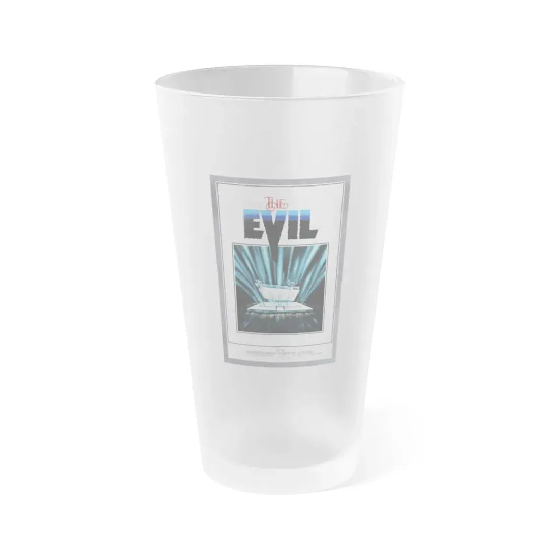 THE EVIL 1978 Movie Poster - Frosted Pint Glass 16oz 16oz Frosted - Go Mug Yourself