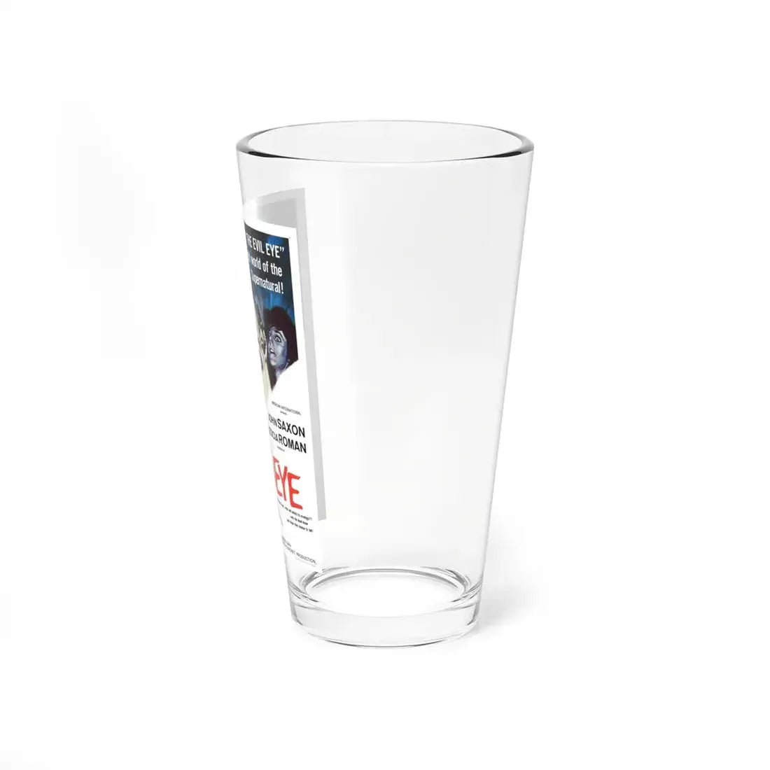 THE EVIL EYE (THE GIRL WHO KNEW TOO MUCH) 1963 Movie Poster - Pint Glass 16oz - Go Mug Yourself