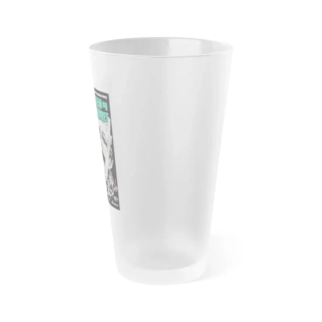 THE EVIL OF FRANKENSTEIN (DANISH) 1964 Movie Poster - Frosted Pint Glass 16oz - Go Mug Yourself