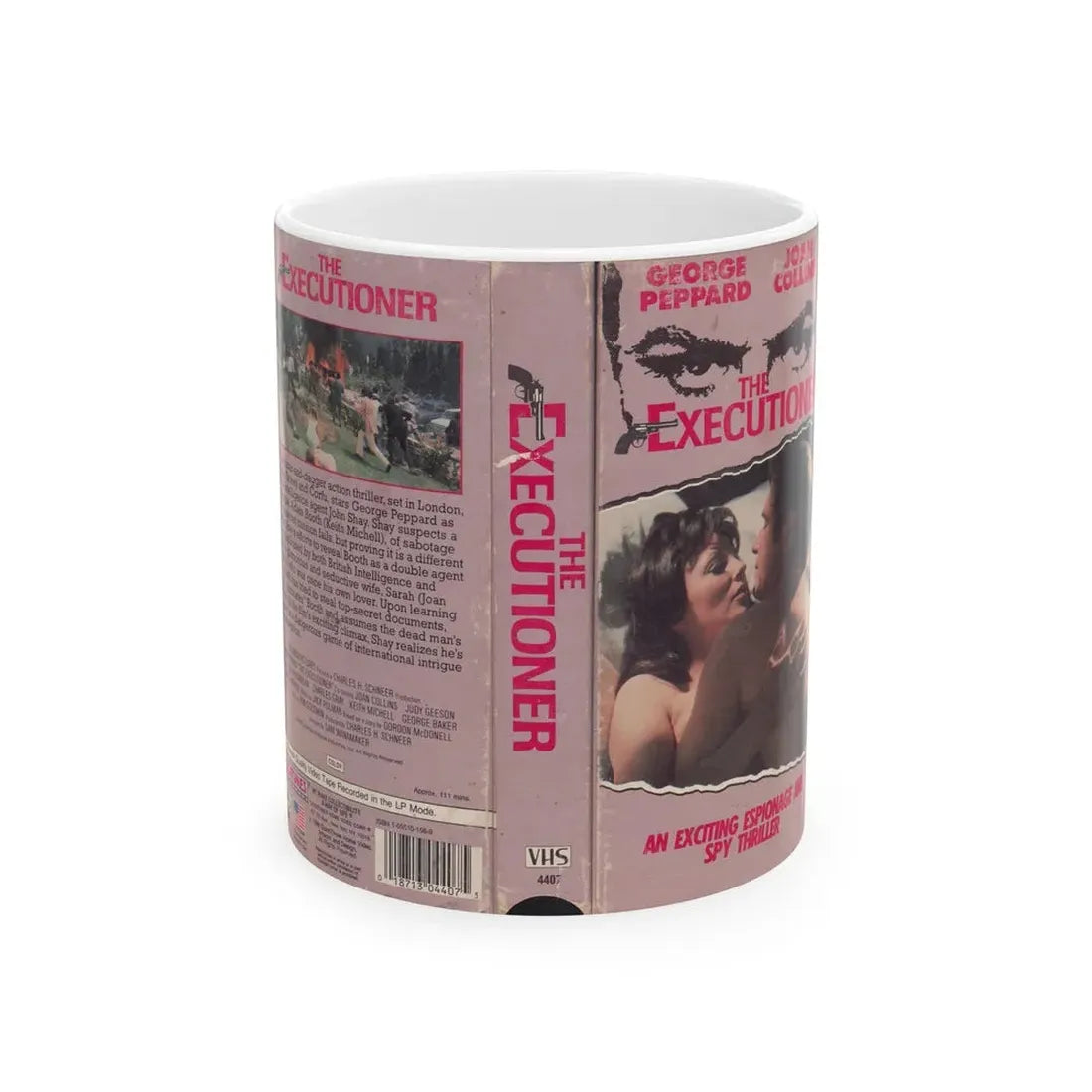 THE EXECUTIONER JOAN COLLINS (VHS COVER) - White Coffee Mug 11oz - Go Mug Yourself