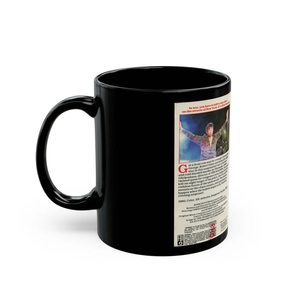 THE EXTERMINATOR (VHS COVER) - Black Coffee Mug-Go Mug Yourself