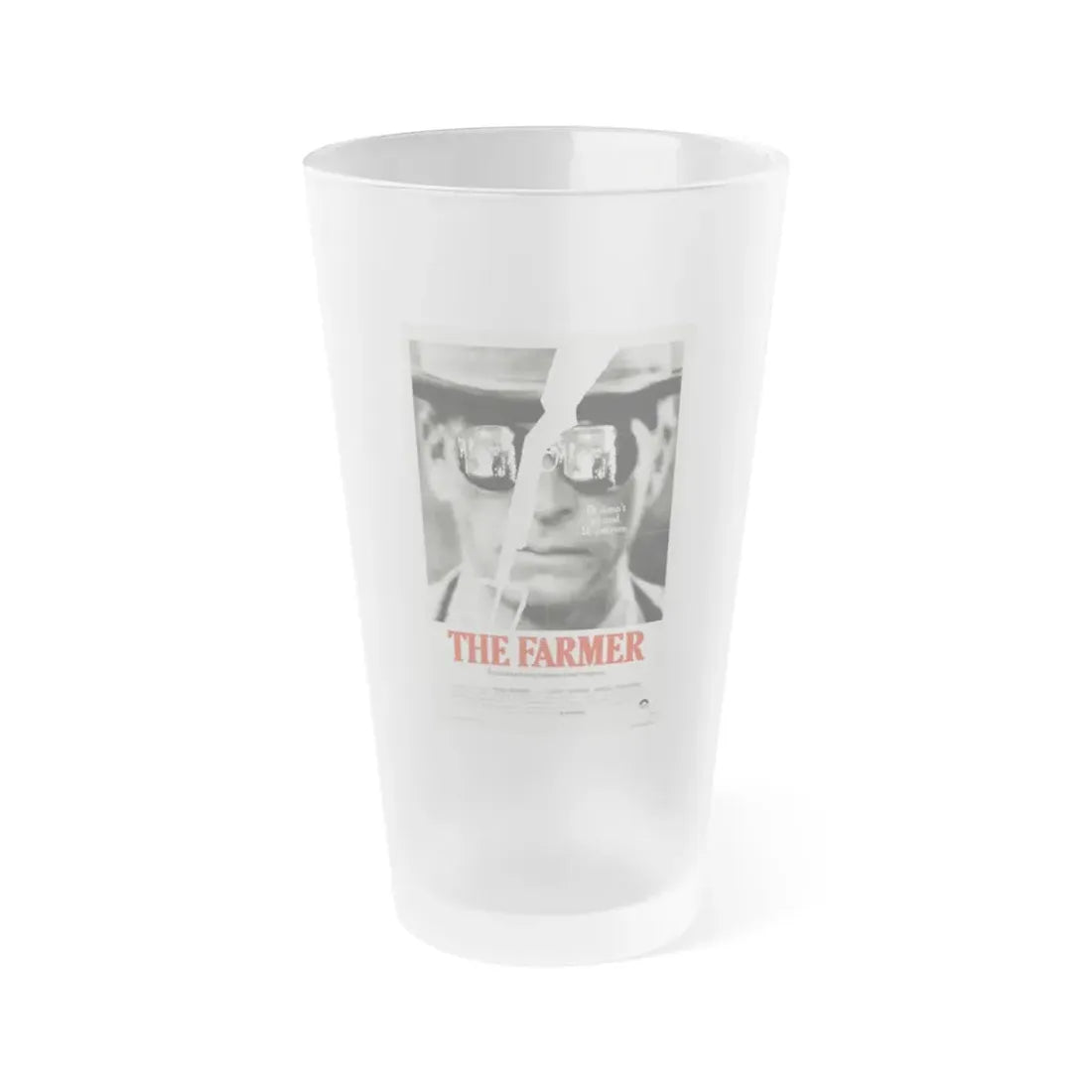THE FARMER 1977 Movie Poster - Frosted Pint Glass 16oz 16oz Frosted - Go Mug Yourself