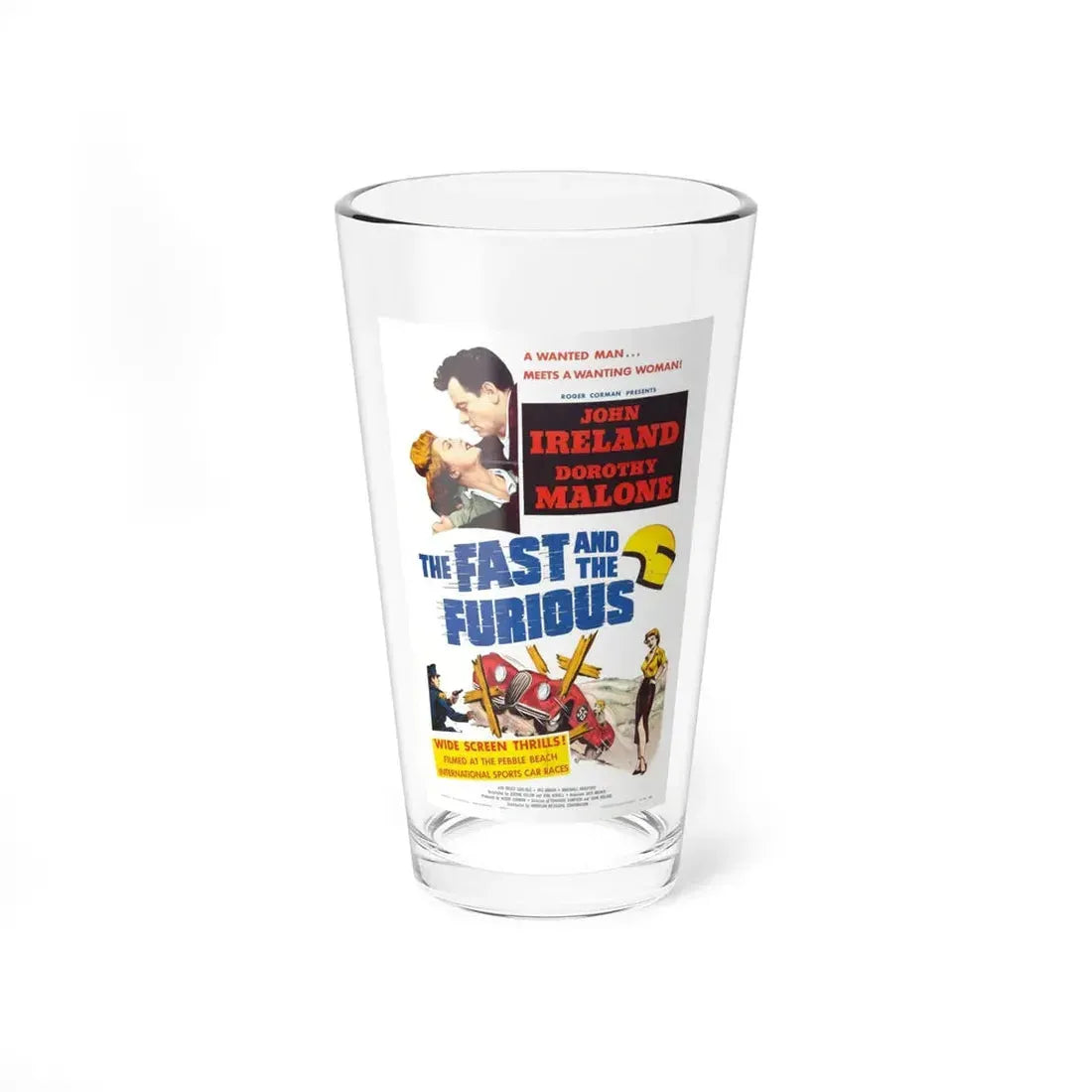 THE FAST AND THE FURIOUS 1954 Movie Poster - Pint Glass 16oz 16oz - Go Mug Yourself