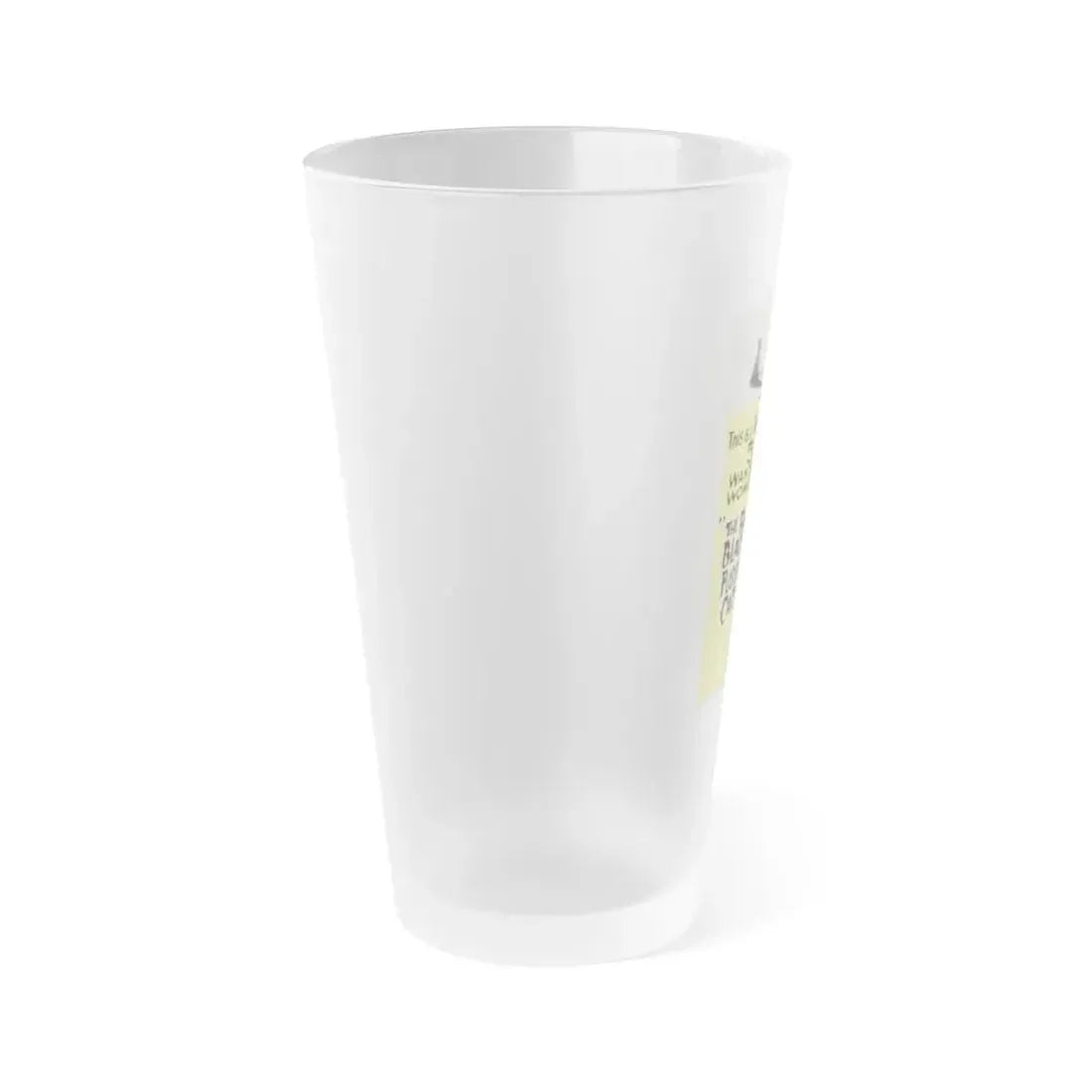 THE FAT BLACK PUSSY-CAT 1963 Movie Poster - Frosted Pint Glass 16oz - Go Mug Yourself