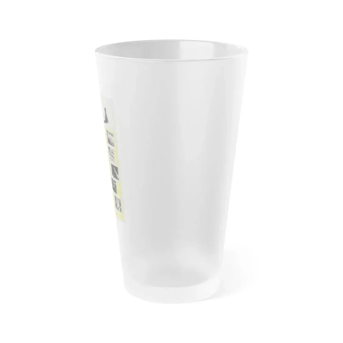 THE FAT BLACK PUSSY-CAT 1963 Movie Poster - Frosted Pint Glass 16oz - Go Mug Yourself