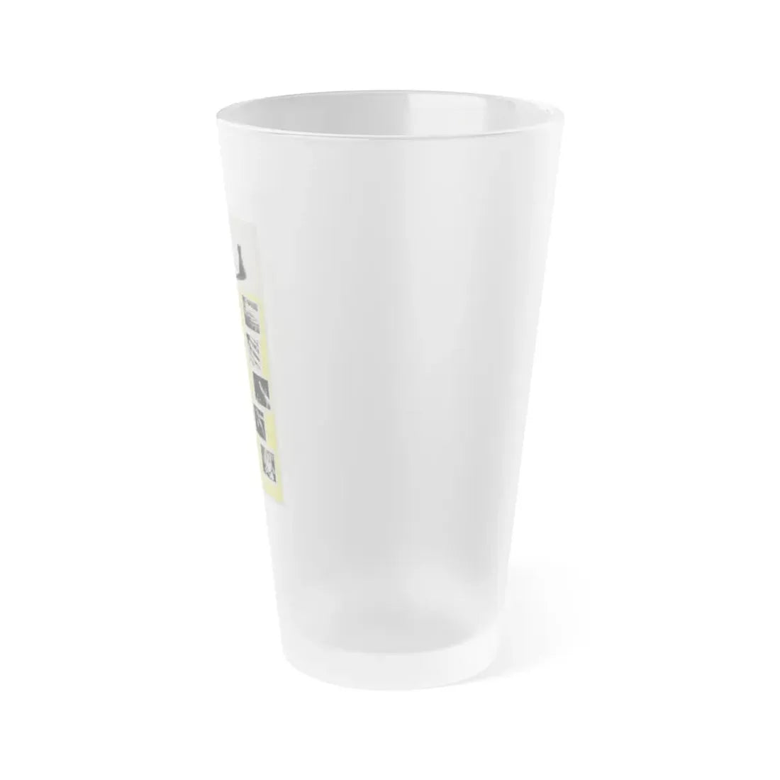 THE FAT BLACK PUSSY-CAT 1963 Movie Poster - Frosted Pint Glass 16oz - Go Mug Yourself