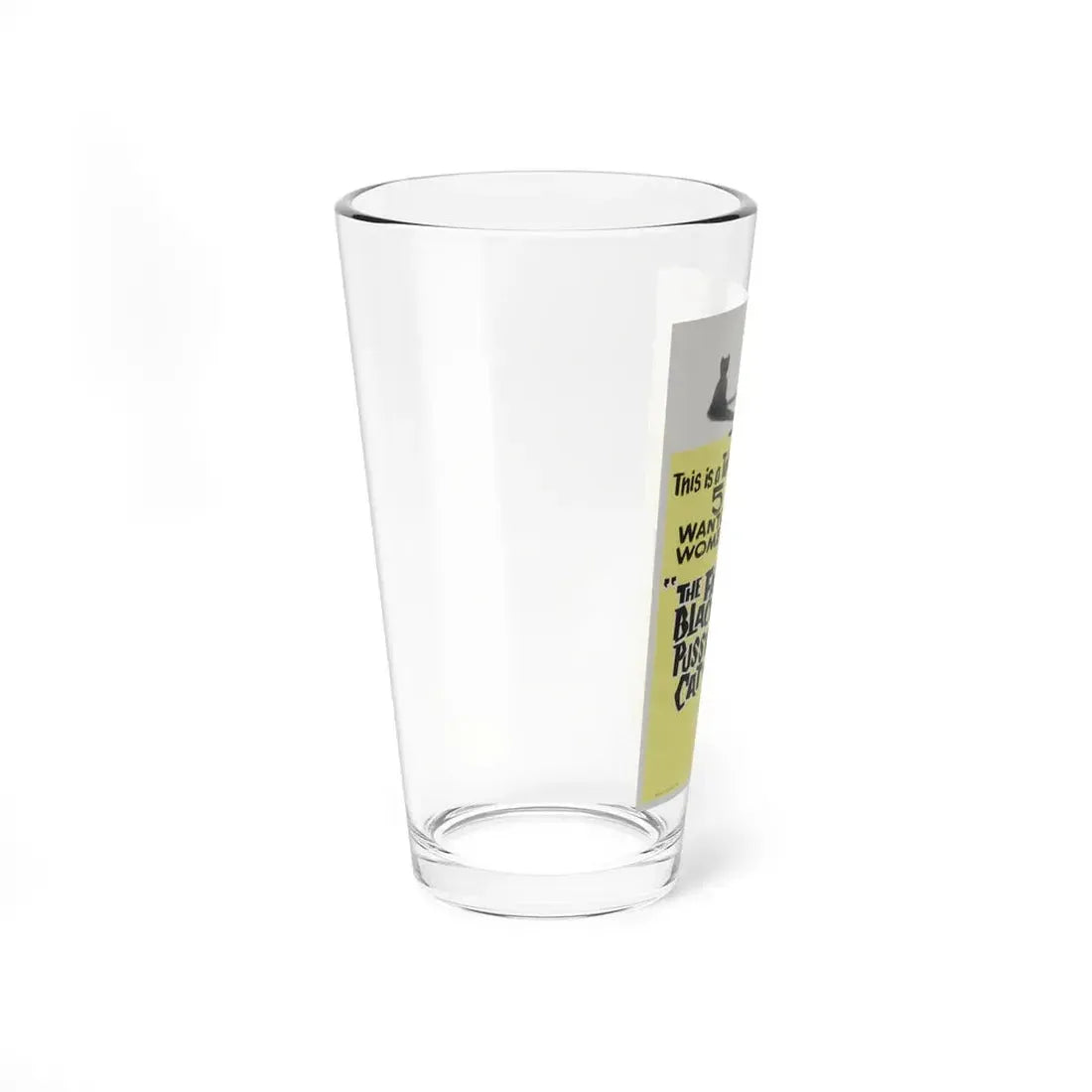 THE FAT BLACK PUSSY-CAT 1963 Movie Poster - Pint Glass 16oz - Go Mug Yourself