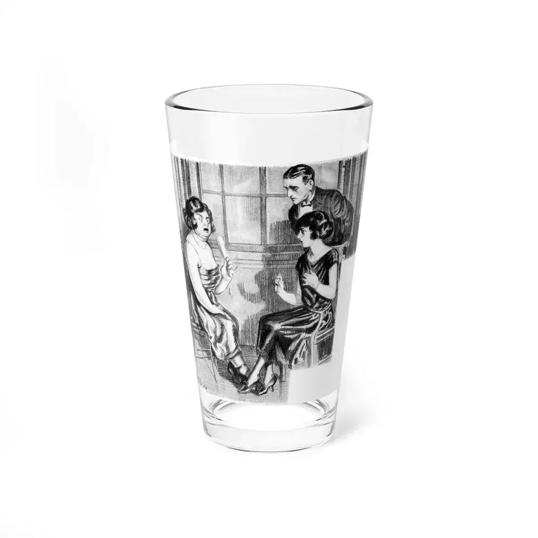 The Fattest Girl in the Movies, Screenland, April 1923 (Magazine Illustration) Pint Glass 16oz 16oz - Go Mug Yourself