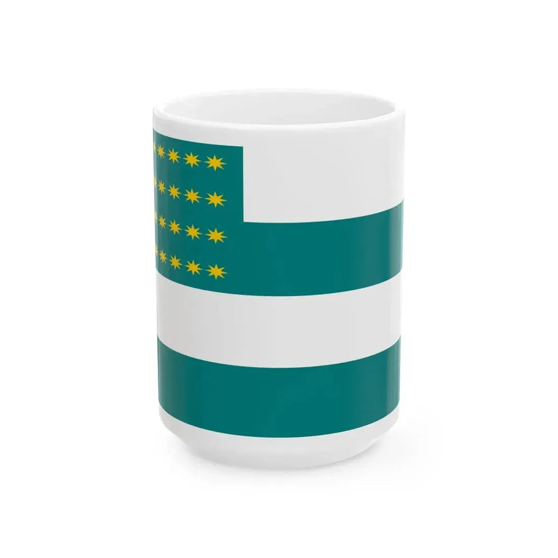 The Fenian Flag 1858 (Ireland) White Coffee Mug 15oz - Go Mug Yourself