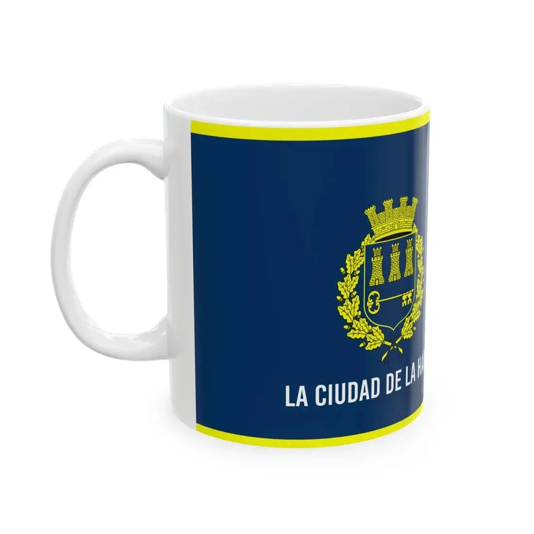 The flag of the city of Havana 1976-2010 (Cuba) White Coffee Mug - Go Mug Yourself