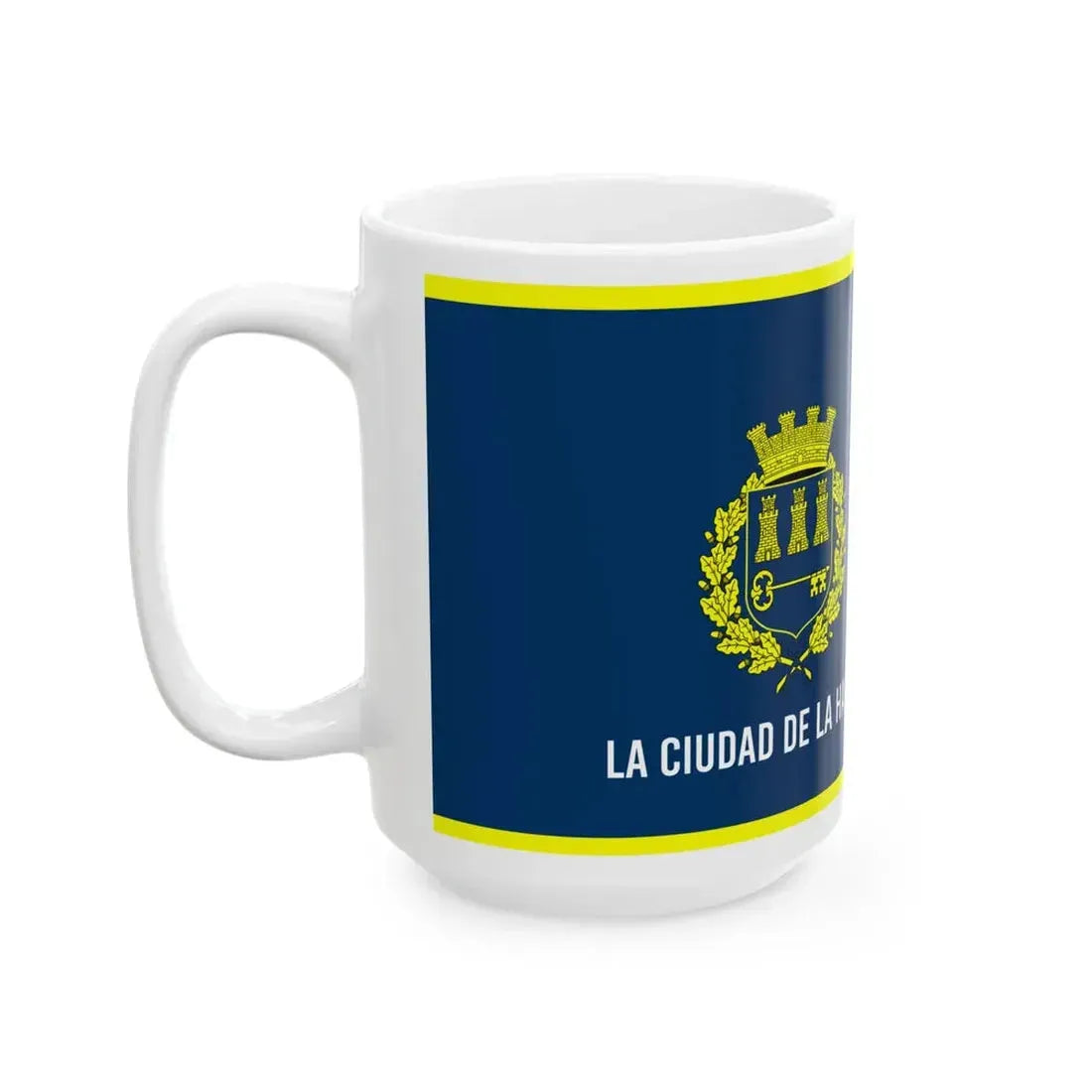 The flag of the city of Havana 1976-2010 (Cuba) White Coffee Mug - Go Mug Yourself