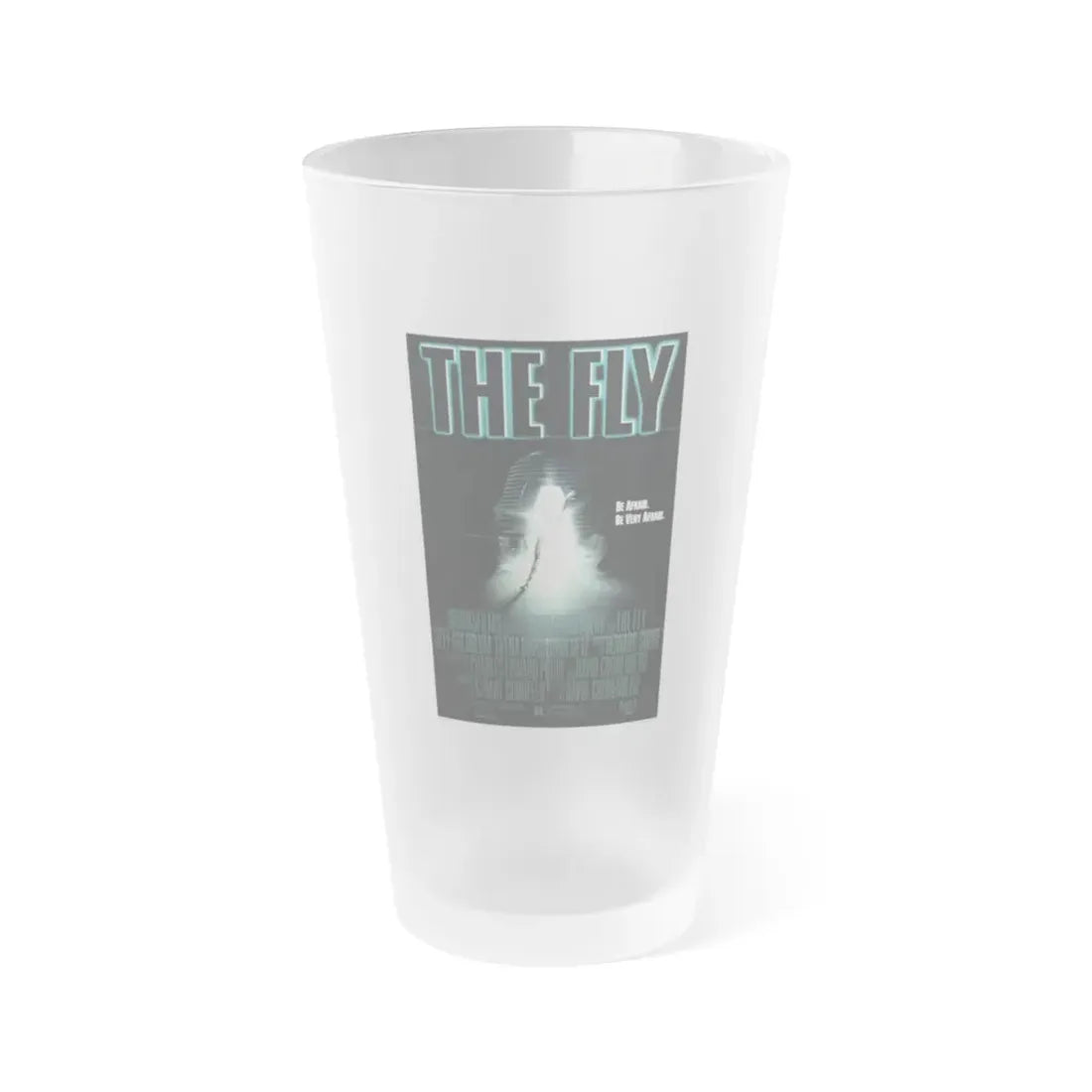 THE FLY 1986 Movie Poster - Frosted Pint Glass 16oz 16oz Frosted - Go Mug Yourself