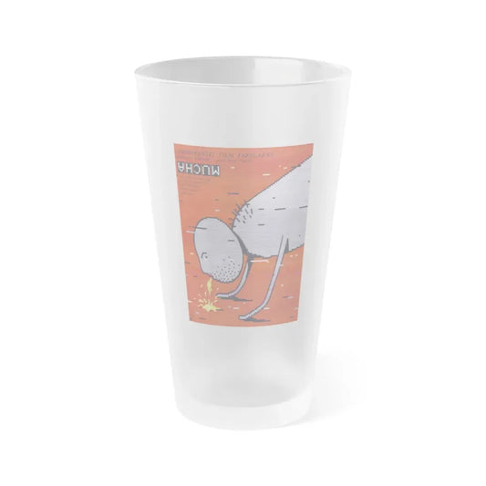 THE FLY (POLISH) 1986 Movie Poster - Frosted Pint Glass 16oz 16oz Frosted - Go Mug Yourself