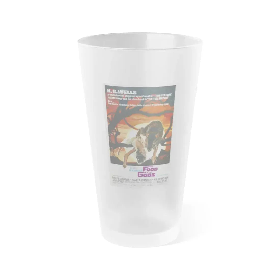 THE FOOD OF THE GODS 1976 Movie Poster - Frosted Pint Glass 16oz 16oz Frosted - Go Mug Yourself