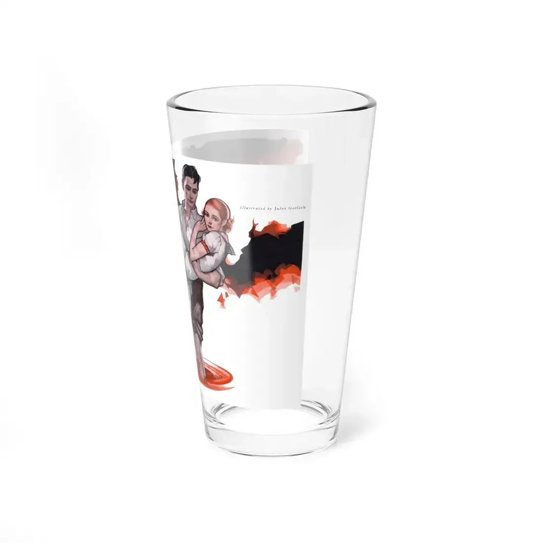 The Footprint of Cinderella (1), Redbook, February 1931 (Magazine Illustration) Pint Glass 16oz - Go Mug Yourself