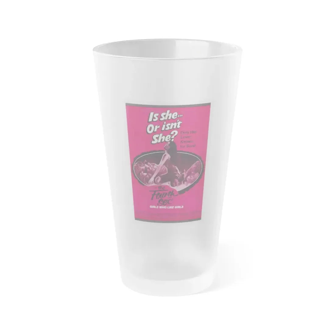 THE FOURTH SEX 1963 Movie Poster - Frosted Pint Glass 16oz 16oz Frosted - Go Mug Yourself