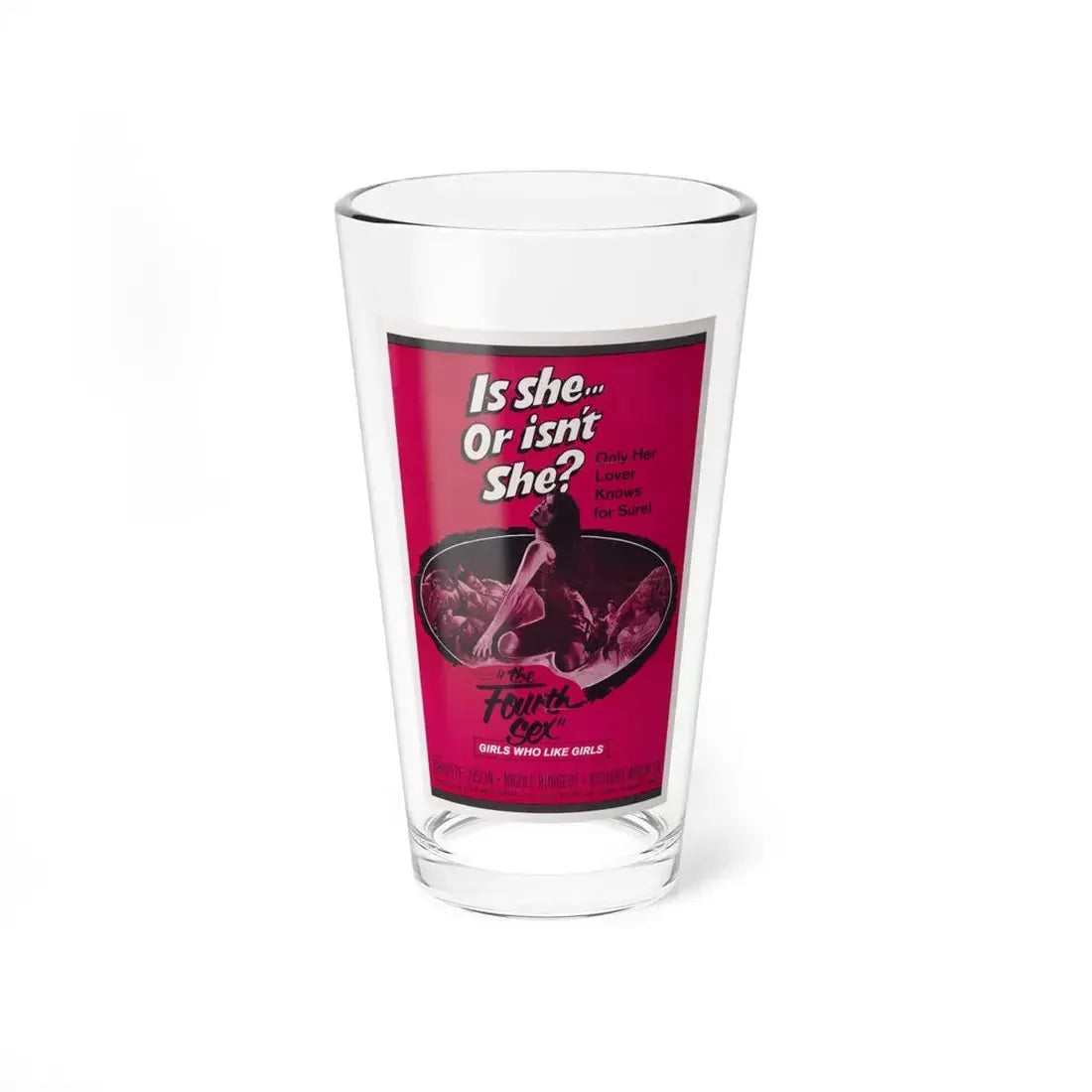 THE FOURTH SEX 1963 Movie Poster - Pint Glass 16oz 16oz - Go Mug Yourself