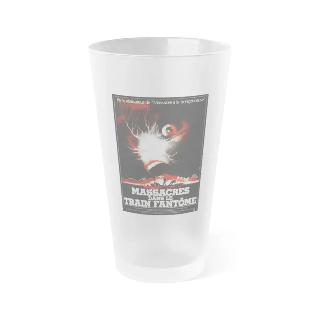 THE FUNHOUSE (FRENCH) 1981 Movie Poster - Frosted Pint Glass 16oz Default Title - Go Mug Yourself